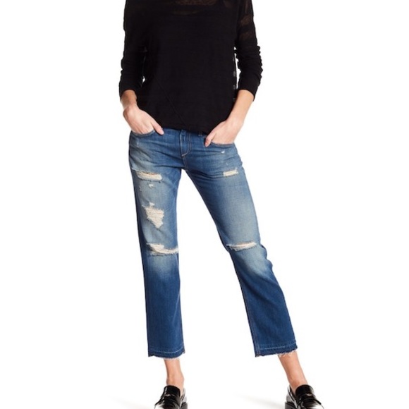 rag & bone Denim - Rag & Bone ‘Doris’ Distressed Boyfriend Jean